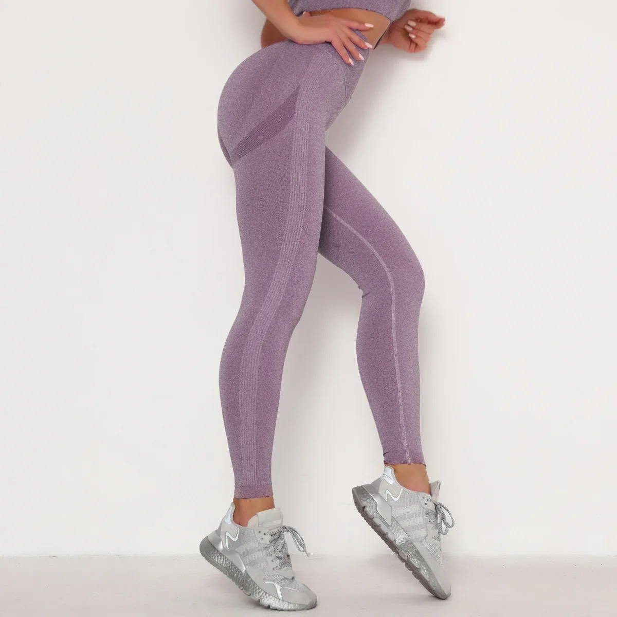 Women Gym Yoga Seamless Sports Pants Push Up Leggings Stretchy High Waist Athletic Exercise Fitness Leggings Activewear Pants