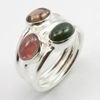 

Ladies Engagement Jewelry Solid Tourmaline Ring Size 5.25