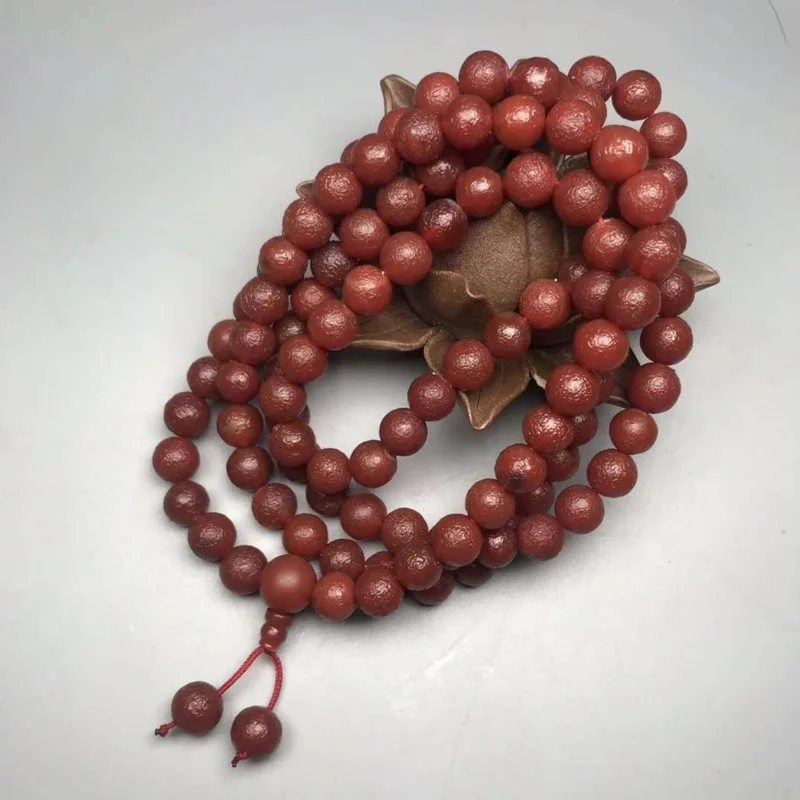 

Hot Selling Natural 108 Buddha Beads Necklace Charm Jewellery Women's Hand-Carved Necklace for Women Men Fashion Accessories10mm
