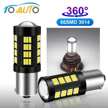 

2pcs 360 Lighting LED 1156 BA15S BAU15S P21W PY21W LED 1157 BAY15D P21/5W Bulb 4014 Chips Car Turn Signal Brake Lights 12V