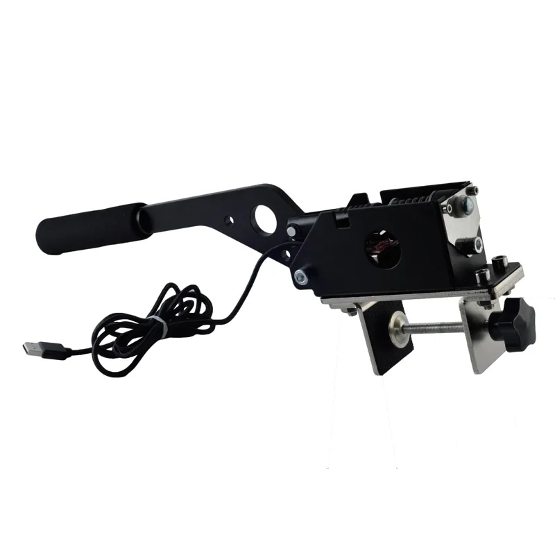 Clamp PC Windows For Sim Racing Games G25 G27 G29 T500 FANATECOSW Dirt Rally Safe And Reliable. Color : Black ZTHL Adjustable Height SIM USB Handbrake 