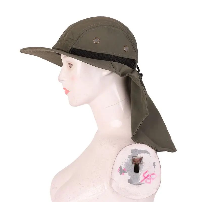 Открытый Рыбалка Пешие прогулки Boonie Snap Hat козырек уха шеи крышка Солнцезащитный щиток