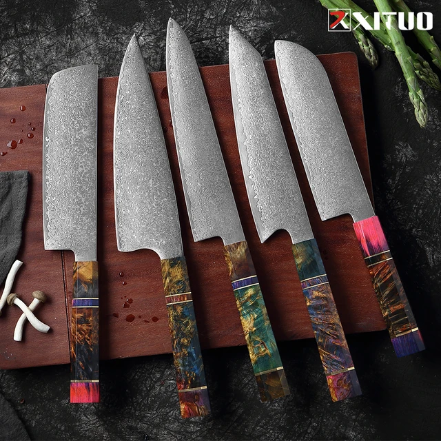 XITUO Kitchen Chef Knife 67 Layers Japanese Damascus Steel Ergonomically Designed Octagonal Stable Wood Handle Meat Cleaver New 2