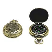 Новые ретро карманные часы компас флип-открытый портативный цинковый сплав Гальваника полировка Компас для альпинизма путешествия