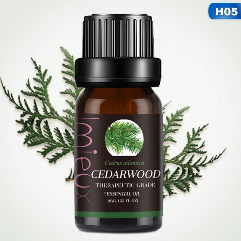 05 cedar 10 мл эфирные масла ароматическое масло для ароматерапии диффузоры чистые эфирные масла органическое Расслабление тела Уход за кожей помогает сна - Запах: 05 cedar