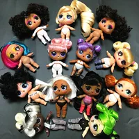Collection série 5 Hairgoals changement de couleur 8 cm grande soeur cheveux poupées Lols Bhaddie poupée ensemble éclaboussures ensemble enfants jouant jouet cadeau 5