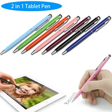 2 в 1 дизайнерская шариковая ручка стилус для сенсорного экрана Полезная Ручка для планшета смартфона