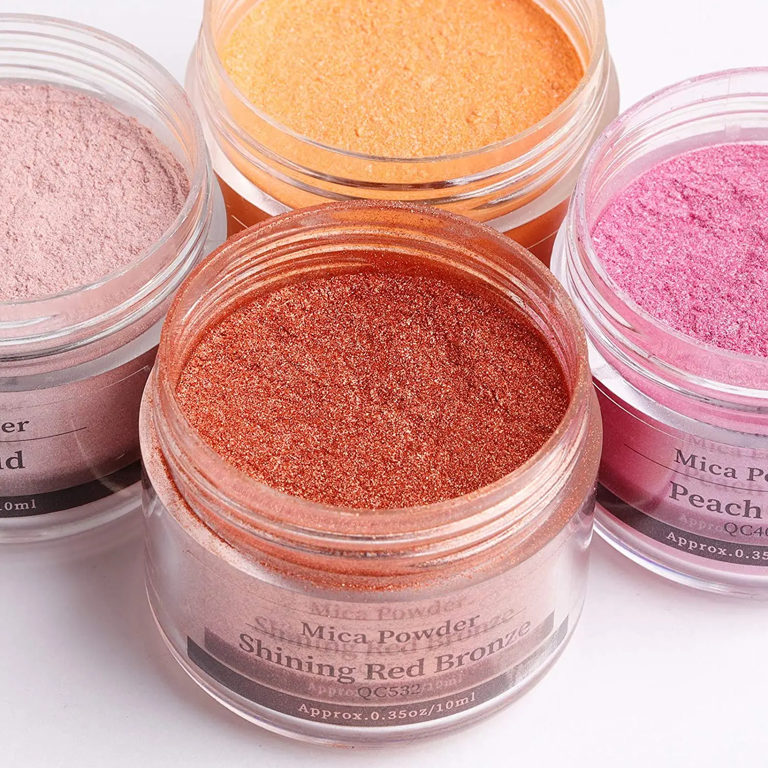 Yajiun Poudre de Mica 20 Couleur pour Résine Epoxy Cosmetiques Bougies Savons 20 PCS grand