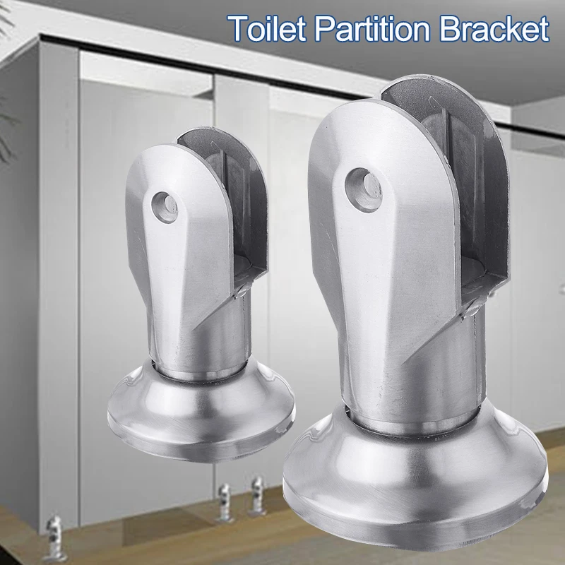 

4Pc Toilet Partition Hardware Fittings Door Stops Thickened Stainless Steel Support Foot Base for Kitchen Furniture Shelves Sofa