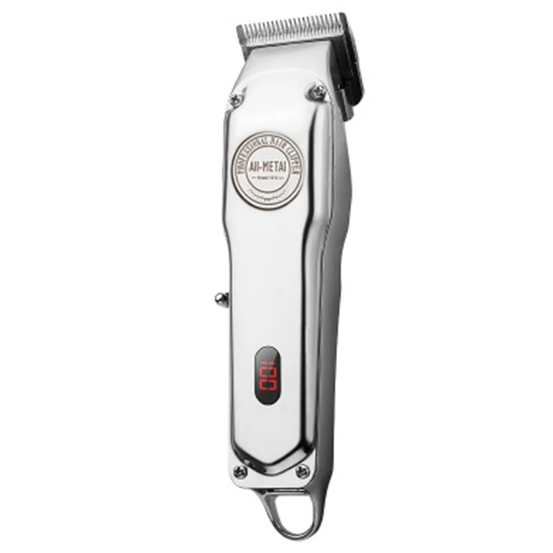 

Rechargeable Hair Clipper Cordless Electric Hair Trimmer ProfessionalBeard Shaver Machine All Metal