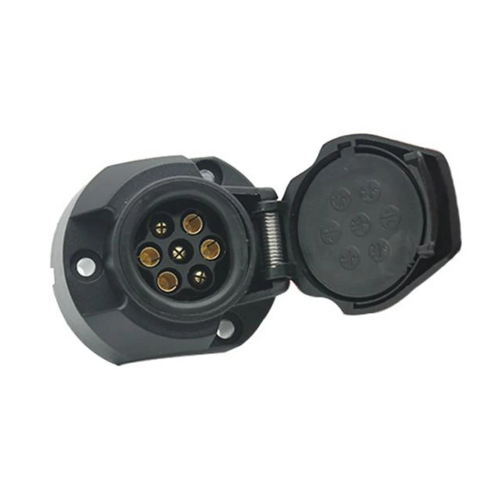 7 Pin Plug & Socket Towing Electrics Kit  Trailer Caravan New