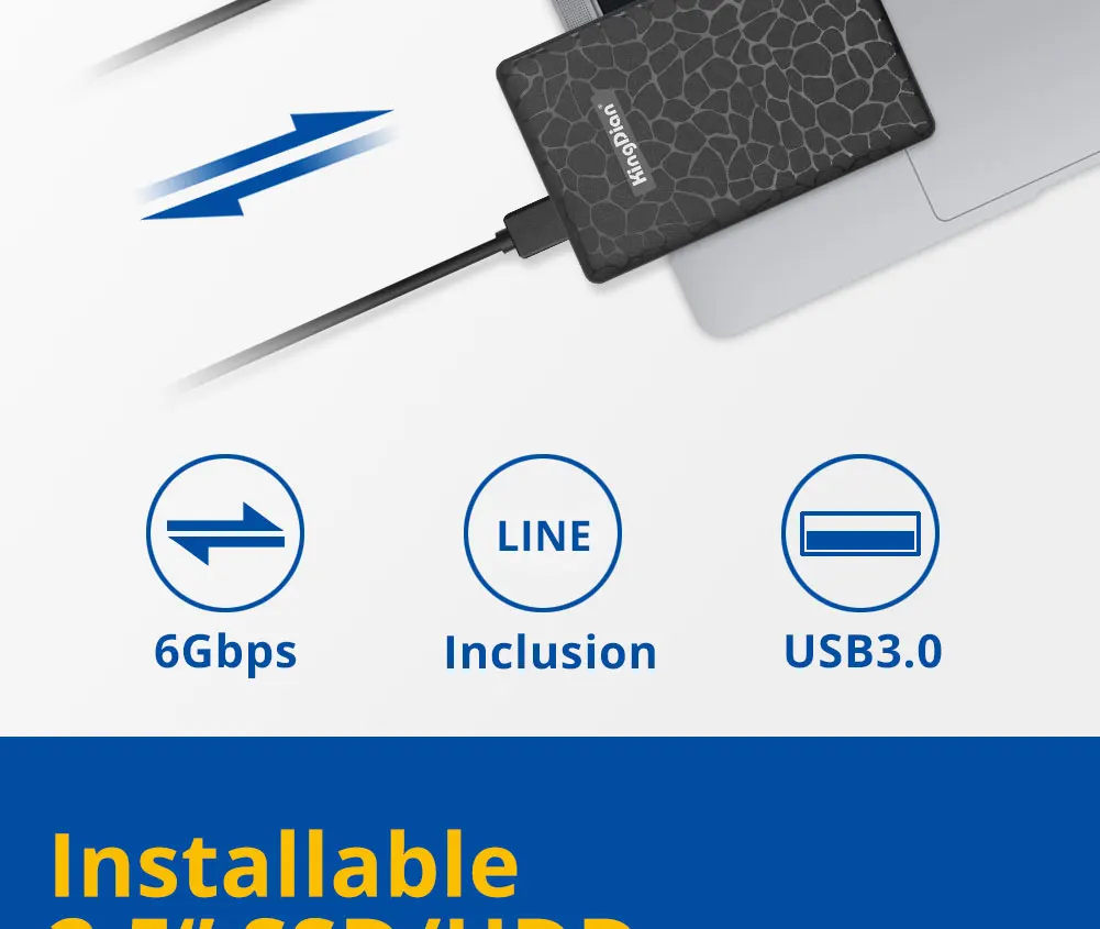 KingDian внешний жесткий диск 2,5 SATA SSD 1 ТБ 480gb 240gb 120gb HDD корпус внешний твердотельный жесткий диск корпус