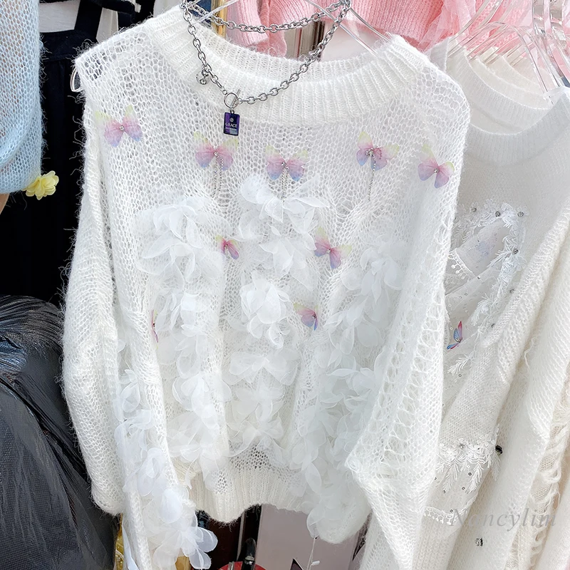 Women's Loose Sweater 2020 Autumn New Crystal