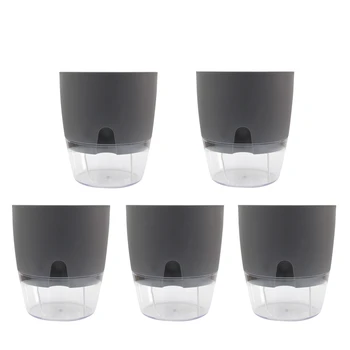 

5Pcs with Water Container Home Garden Decoration Flower Pot Self-Absorbent Cotton Rope Plant Special Supply