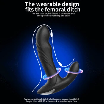 Gay Sex Toys Prostate Stimulator Vibrator Male Prostata Massager Rotation Anal Plugs Silicone Wireless Vibrator Prostate Massage 5