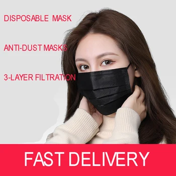 

10/20pcs Disposable Masks Anti-Dust Non-Woven Elastic Earloop Face Mouth Mask