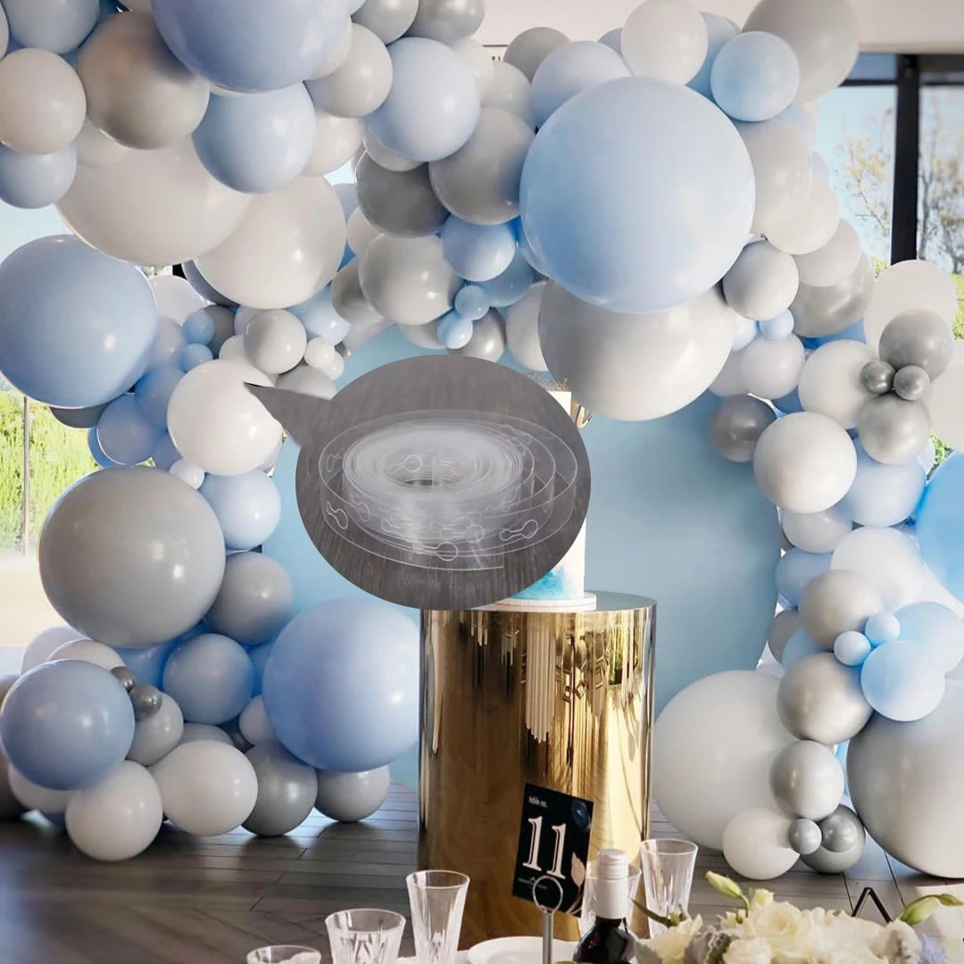 

5M/Roll 110 Holes Latex Balloons Chain of Wedding Decoration Birthday Party decor Balloon Backdrop Ballons Chain Arch Decoration