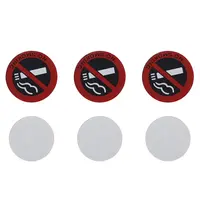 "NO SMOKING" 2"x2" Rubber Sign (3PCS)