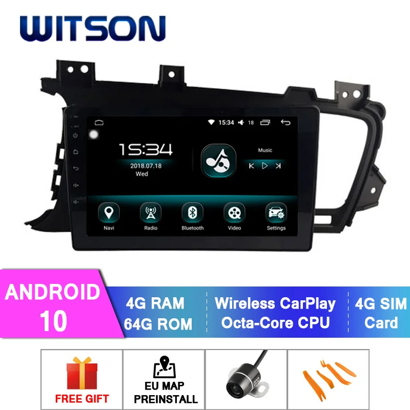 WITSON Android 10 0 4 + 64 ГБ 9 &quotавтомобильный DVD GPS для KIA K5/OPTIMA 2011-2014 автомобильный аудио