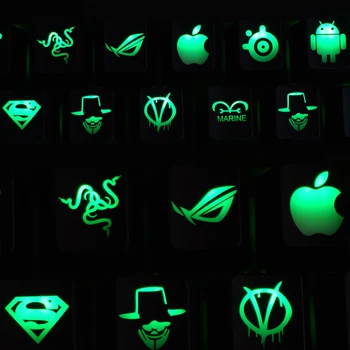 

Novelty OEM Profile Transparent ABS Key Cap Keycap R4 Height for ESC F Area Numeric Keypad