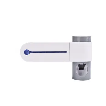 

2-In-1 Uv Toothbrush Disinfection Rack Automatic Toothpaste Kit Set Sterilization Toothbrush Holder Toothbrush Sterilizer