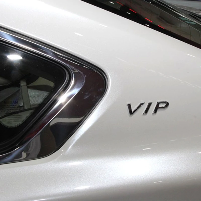 Автомобильная наклейка эмблема значок VIP буквы металлический 2 дизайн цвета для
