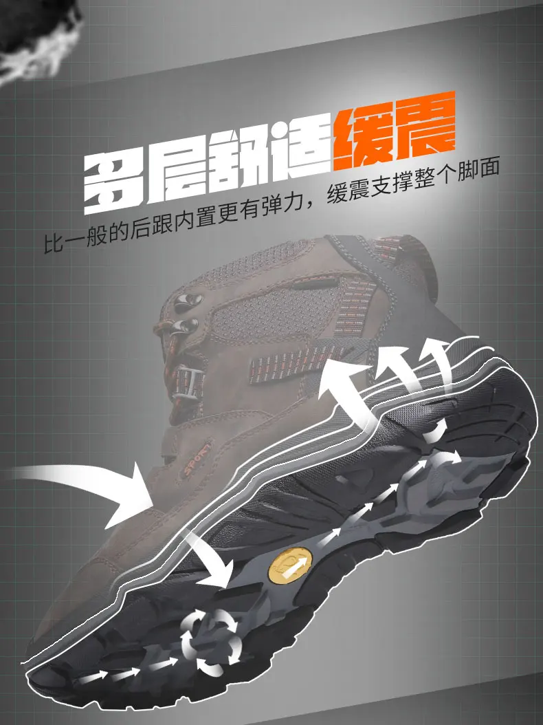 Мужские походные ботинки из натуральной кожи для осени и зимы, кожаные походные ботинки, мужские кроссовки для альпинизма