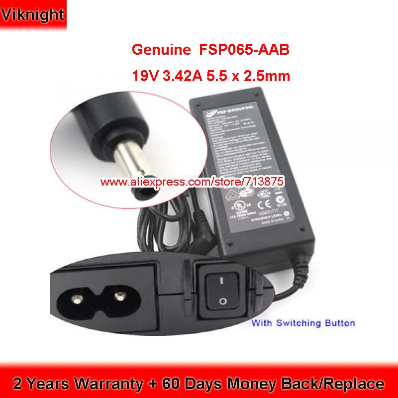 Адаптер переменного тока FSP FSP065-ASC FSP065-AAB 19 в 3.42A ДЛЯ Medion Akoya P6677-MD60747 E7216 E6232 X555L MD99939