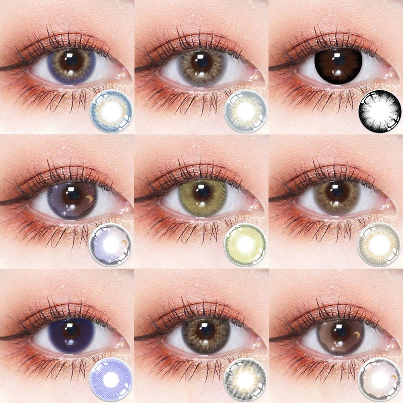 Pin On Mn 2pcs/pairs Contact Lenses With Color Lenses For Eyes Three