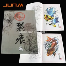 А4 популярная татуировка Книга Татуировка Рукопись Традиционная китайская живопись 60 страниц