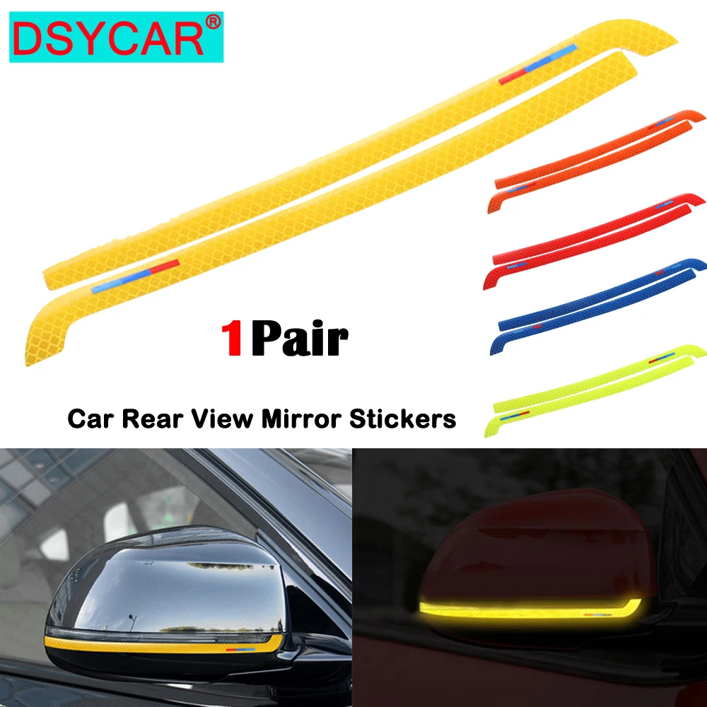 

DSYCAR 1Pair Car Rear View Mirror Sticker Reflective Decal Vinyl Sticker Decal Stripe Sticker for BMW X Series X3 X4 X5 X6