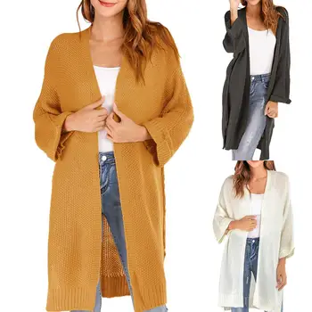 

Women Sweater Long Cardigan Fashion Autumn Winter Sweater Long Sleeve Thin Knitted Cardigan female Sweaters кардиган женский