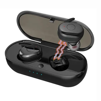 

TWS earbuds 5.0 TrueBluetooth Earphone with Charging Box Built-in Mic and Noise Cancelling Stereo for iPhone and Android 2019