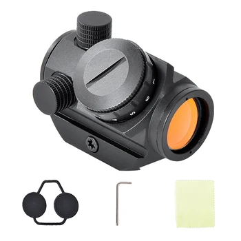 

HD-26 Gun Sight Riflescope Tactical Mini Red Dot 11 Gear Brightness Adjustable Sight Rifle Scope With Mount For Hunting Shooting