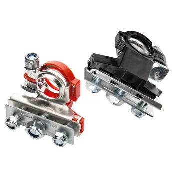 

1 Pair Tool Pure Copper 12V +/- 3Way Boat Motorhome Auto Clamps Battery Terminal Accessories Car Connectors Stabilize Current