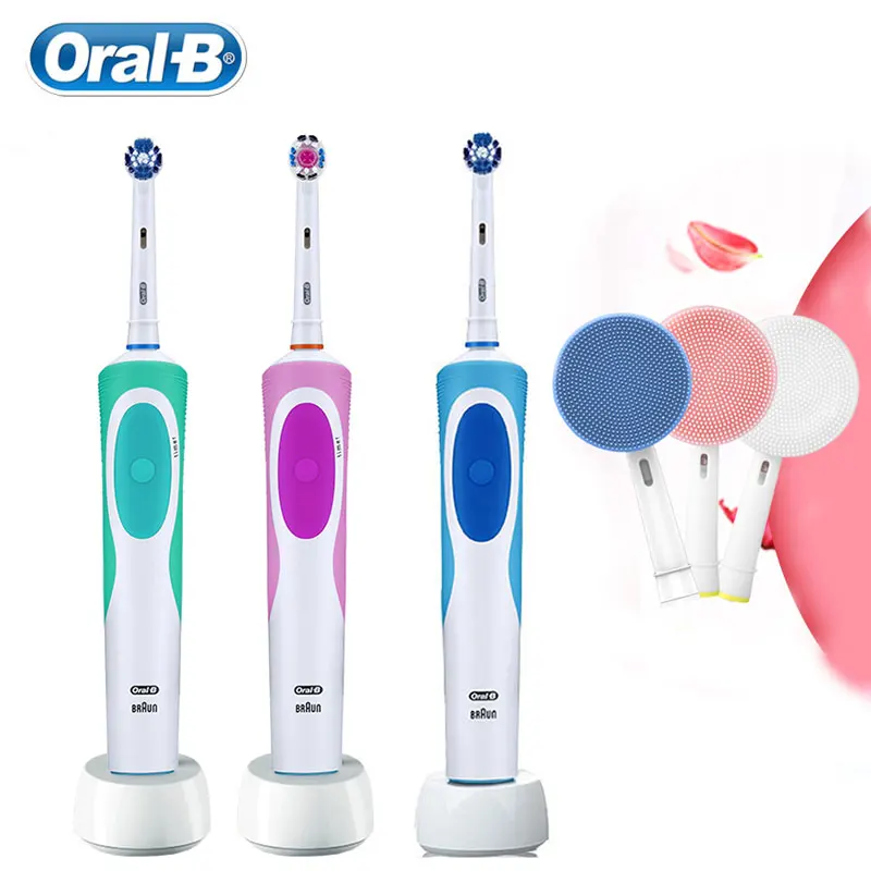 Зубная щетка Oral B 2D электрическая вращающаяся Водонепроницаемая перезаряжаемая