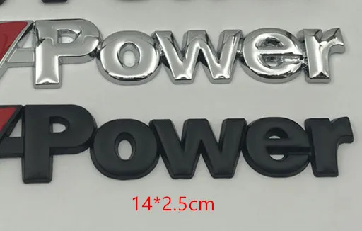 1 шт. M power Автоспорт металлический логотип Автомобильная наклейка на багажник