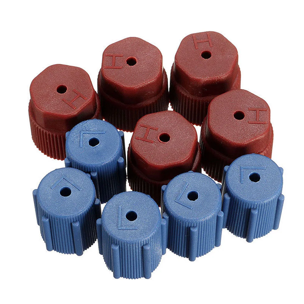 10Pcs servizio di climatizzazione sistema ca porta di ricarica R134a 13mm e 16mm tappi porta di ricarica per auto tappi per sistema ca accessori auto