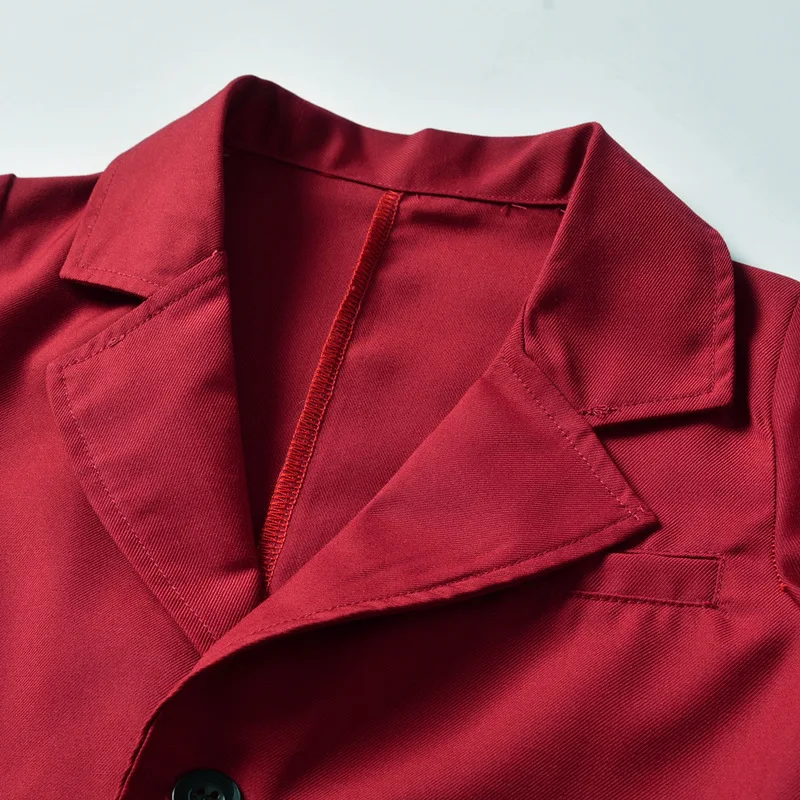 Официальные блейзеры винно-красного цвета, пальто куртка с длинными рукавами мужские костюмы в английском стиле куртки для маленьких мальчиков Одежда для маленьких мальчиков 2-7T осень