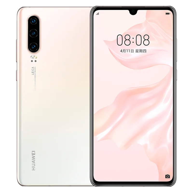 Мобильный телефон huawei P30 6,1 дюймов OLED экран 8 Гб 64 Гб Kirin 980 Восьмиядерный Android 9,1 NFC 3650 мАч IP53 - Цвет: Pearl white