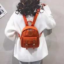 

2021 New Backpack Children's Bag Pure Color Simple Schoolbag Pure Color Travel Leisure Mini Backpack Fashion Kids Bag Book Bag