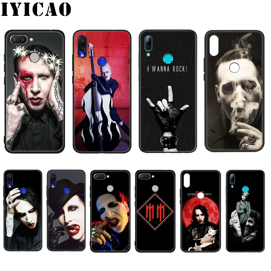Marilyn Manson Soft Silicone Case for Xiaomi Redmi Note 5 6 7 8 Pro 4X 5A Prime TPU Cover |