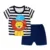 Deisgner Baby Boy Clothes Спортивная Одежда Спортивный костюм Активная Полосатая Футболка +шорты Бейсбольная Футбольная Одежда Комплекты Одежды Для Малышей