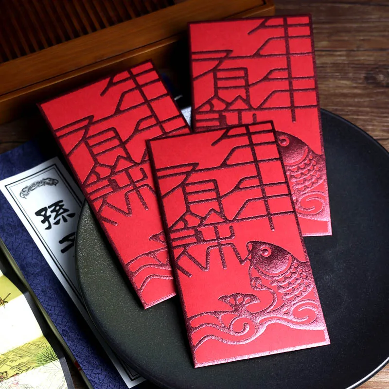

6 PCS/Set Chinese Spring Festival's Gift Red Envelopes New Year's Little Something Wedding Decoration