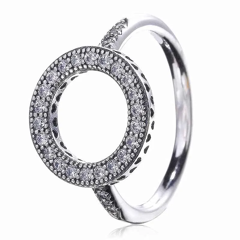 925 пробы, серебряное, классическое, сливовый, четырехлистный клевер, в форме сердца, женское, очаровательное, модное, открывающееся кольцо - Цвет основного камня: JZ062