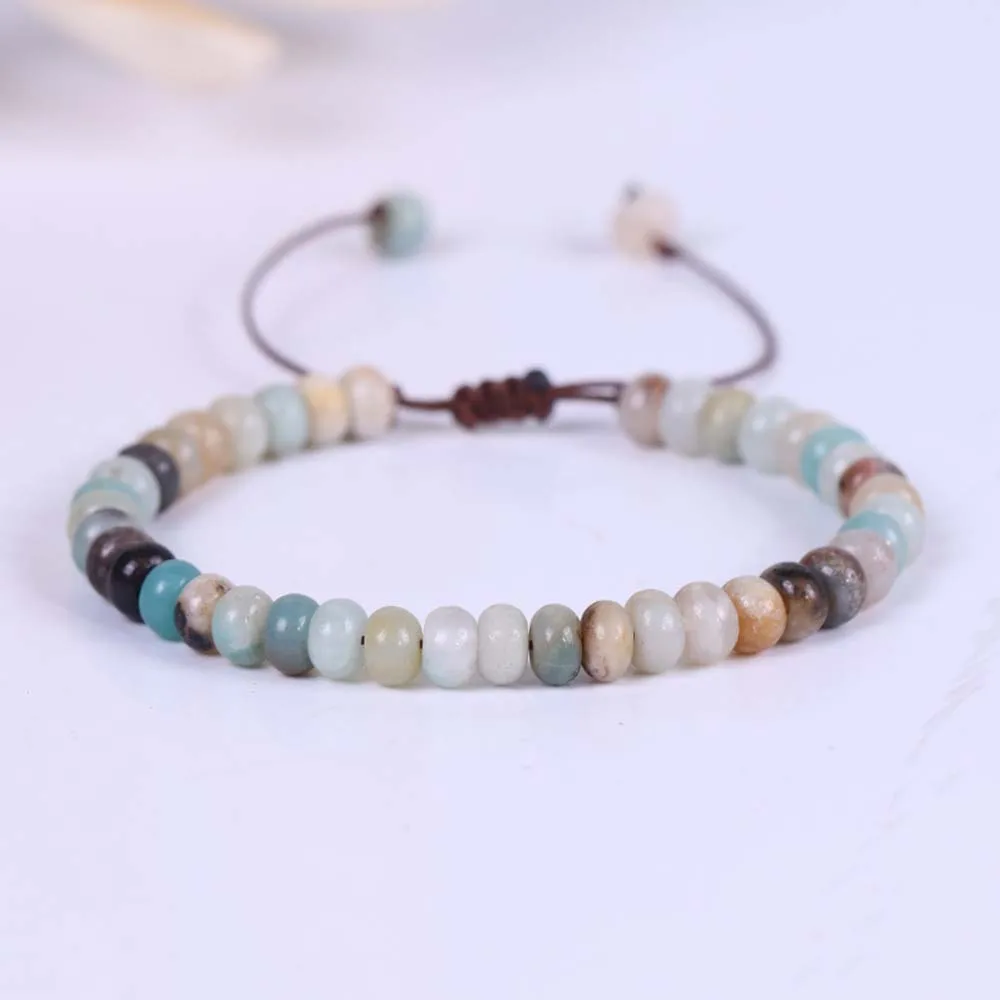 

New Design Abacus Beads Bracelet Men Natural Stone Bracelet For Women Girls Lucky Couples Friendship Jewelry