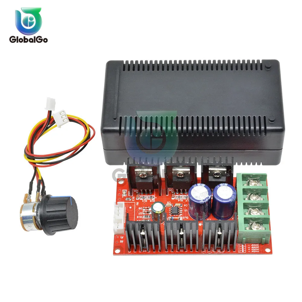 2000W 40A DC Motor Speed Controller DC 12V 24V PWM For RC Car Fan Speed Regulator Adjustable Power Control Switch Soft Starting