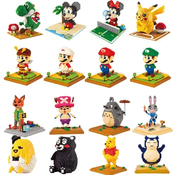 

Magic nano blocks super mario bros mini blocks yoshi micro blocks DIY building bricks toys cartoon action figures gifts for kid