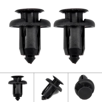 

Splash Guard Rivet Rivets Retainer Clips Black for Honda Acura Push-Type Bumper Retainer Clips fasteners 100pcs Durable Fittings