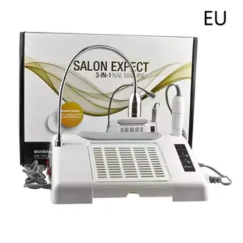 

2020 EU US Multi-function 3-in-one Nail Electric Grinding Machine Unloading Vacuuming Device Nails Polishing Lighting Tools